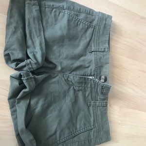 American eagle green jean shorts